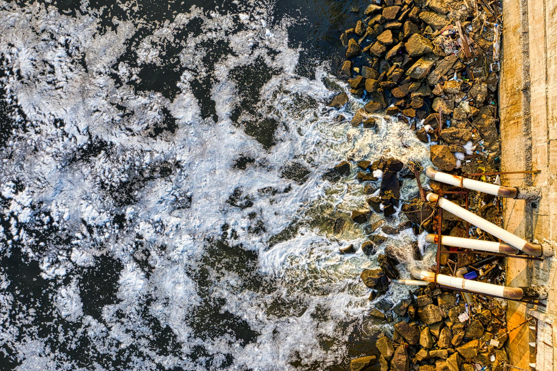 Contaminated water and environmental degradation connected to textile pollution